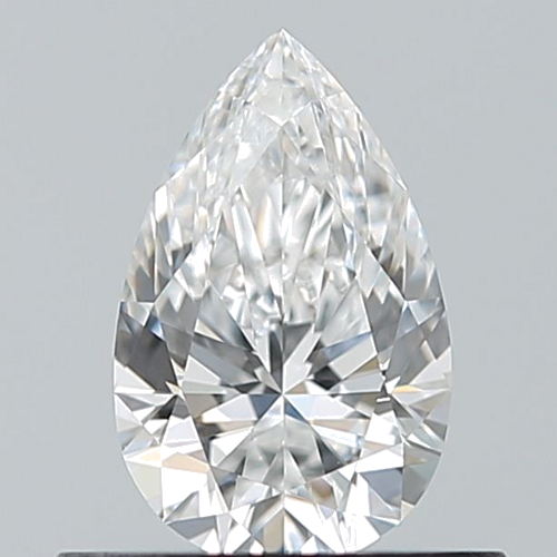 0.5 carat E-VVS2 Natūralus Pear Deimantas (1)