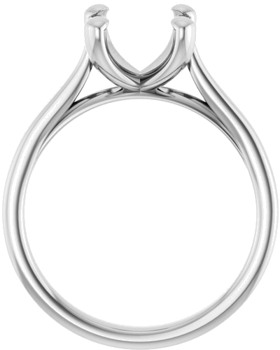 Sužadėtuvių Žiedas 950 Platinos Oval 10mm x 8mm (2)