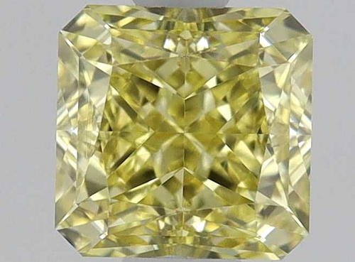 0.52 carat Fancy Intense Yellow-VVS1 Natūralus Square Radiant Deimantas (1)