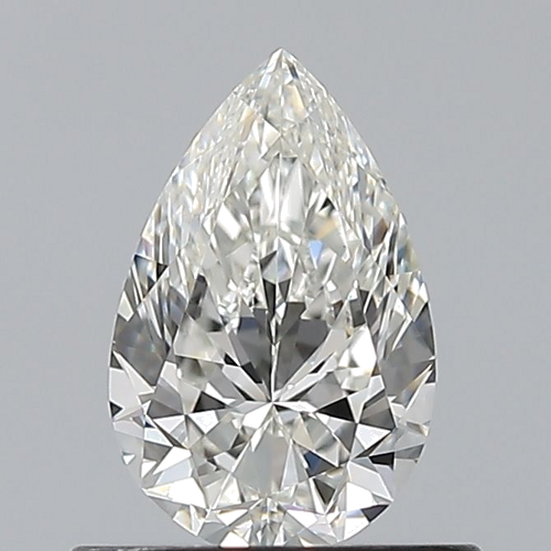 0.6 carat H-VS1 Natūralus Pear Deimantas (1)