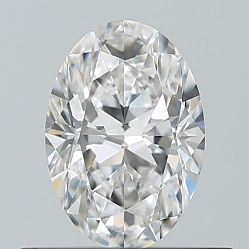0.5 carat F-VVS1 Natūralus Oval Deimantas (1)