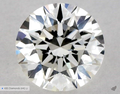 0.5 carat H-VVS2 Excellent cut Natūralus Round Deimantas (1)