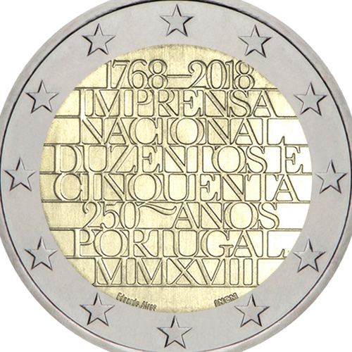 2018 Portugal National Printing House 2 euro coin (2)