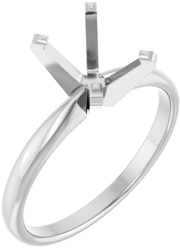 Sužadėtuvių Žiedas „Solitaire“ 585 Baltojo Aukso Oval 9mm x 7mm (1)