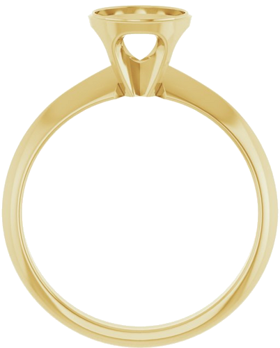 Sužadėtuvių Žiedas „Solitaire“ 585 Geltonojo Aukso Round 6.5mm (2)