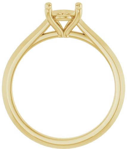 Sužadėtuvių Žiedas „Solitaire“ 585 Geltonojo Aukso Oval 8mm x 6mm (2)