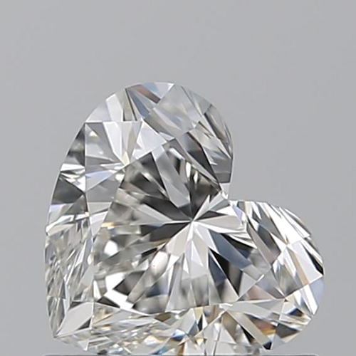 0.69 carat H-VVS1 Natūralus Heart Deimantas (1)