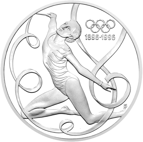 200 Schilling Summer Olympic Games 1995 Austria Silver Coin (1)