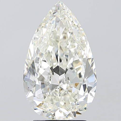 3.0 carat J-VS2 Natūralus Pear Deimantas (1)