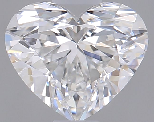 0.52 carat F-VVS1 Natūralus Heart Deimantas (1)