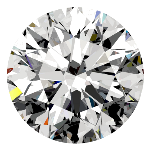 0.5 carat G-VVS1 Excellent cut Natūralus Round Deimantas (1)