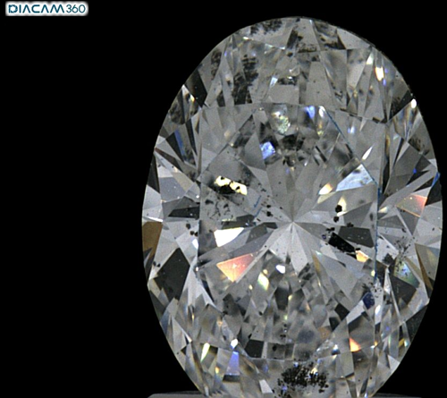 1.5 carat D-SI2 Natūralus Oval Deimantas (1)