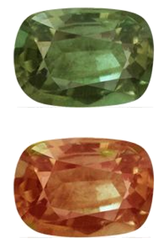 0.38 carat GREEN Cushion Alexandrite (1)