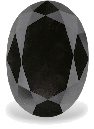 2.16 carat Fancy Black-VVS2 Natūralus Oval Deimantas (1)