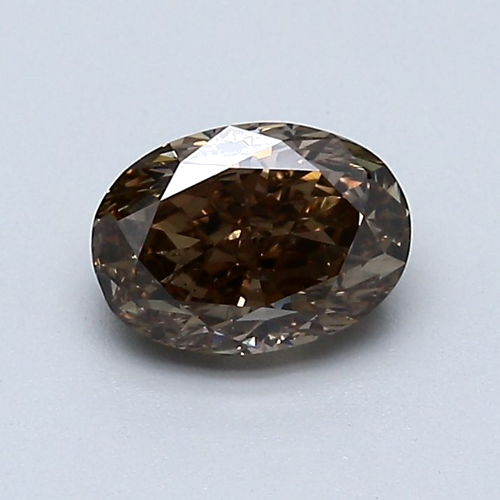 1.03 carat Fancy Dark Orangey Brown-VS2 Natūralus Oval Deimantas (1)