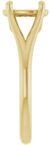 Sužadėtuvių Žiedas „Solitaire“ 10k yellow gold Oval 8mm x 6mm (4)