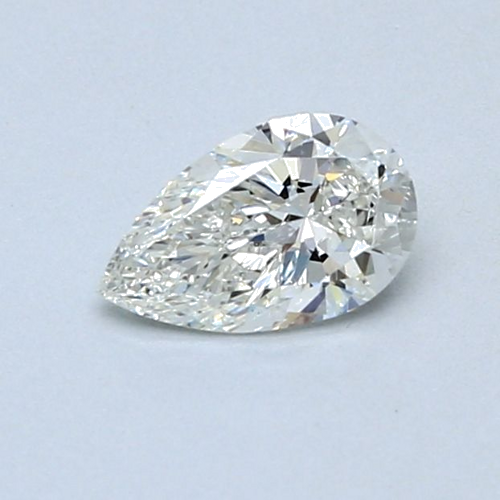 0.5 carat H-VS2 Natūralus Pear Deimantas (1)