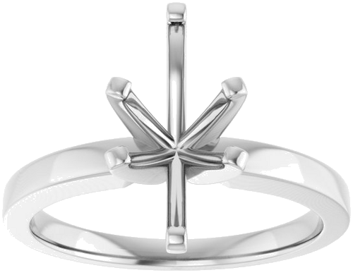 14K White 12x6 mm Marquise Solitaire Engagement Ring Mounting (3)