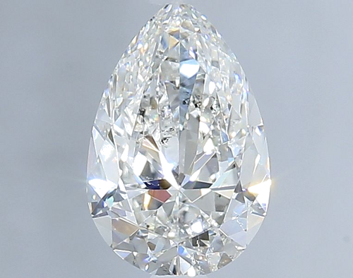 1.0 carat G-SI1 Natūralus Pear Deimantas (1)
