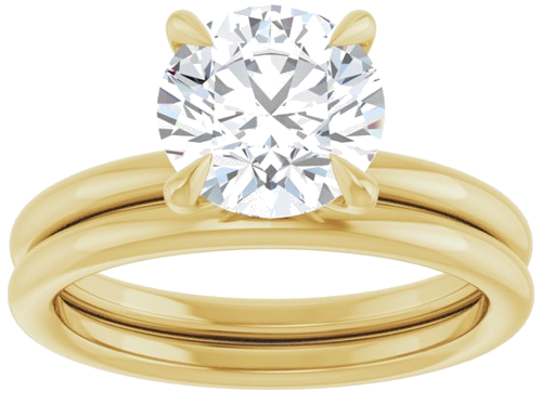 Sužadėtuvių Žiedas „Claw-Prong Solitaire“ 14k yellow gold Round 8mm (8)