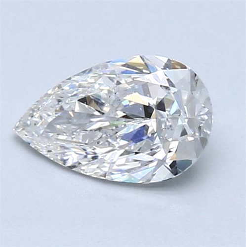 1.02 carat G-SI2 Natūralus Pear Deimantas (1)