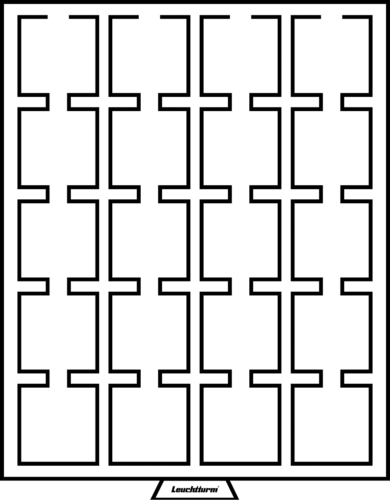 Square holes MB coin drawers (4)