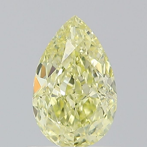 1.02 carat Fancy Yellow-VS2 Natūralus Pear Deimantas (1)