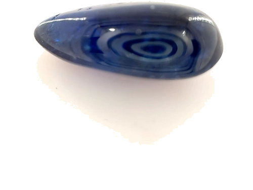 3.35 carat BLUE CABOCHON cut Pear Safyras (1)