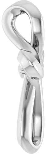 14K White 1.5 mm Round Cross Pendant Mounting (3)