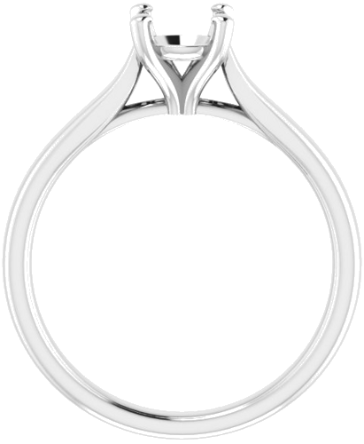 Sužadėtuvių Žiedas „Solitaire“ 585 Baltojo Aukso Round 6mm (2)