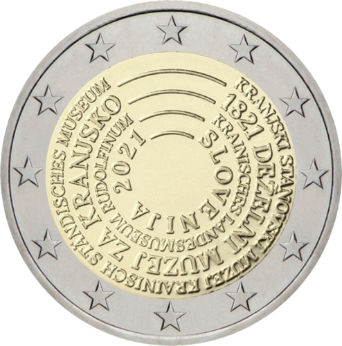 2021 Slovenia National Carniola museum 2 Euro coin (1)