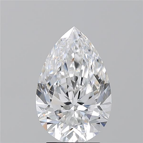 3.21 carat D-VS2 Natūralus Pear Deimantas (1)