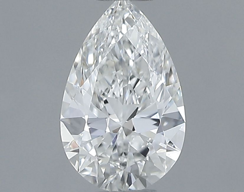0.51 carat F-VVS2 Natūralus Pear Deimantas (1)