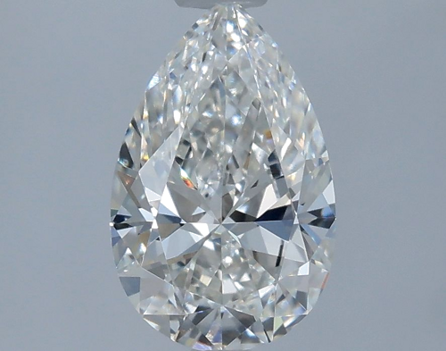 0.5 carat H-VS1 Natūralus Pear Deimantas (1)
