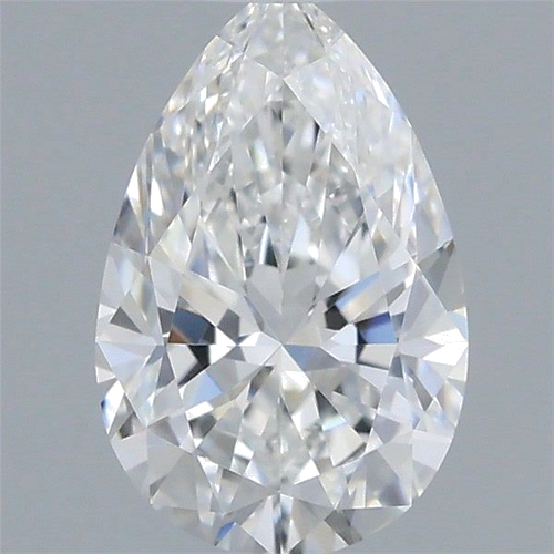 0.51 carat F-VVS2 Natūralus Pear Deimantas (1)