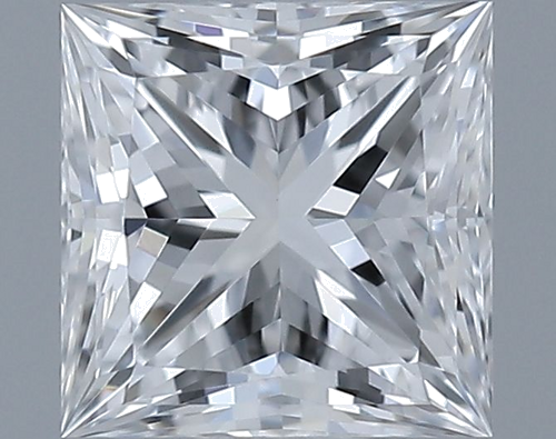 0.32 carat D-VVS2 Natūralus Princess Deimantas (1)