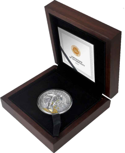 2000 frankų Aukso Karštinė 2021 Kamerūnas sidabrinė moneta (3)