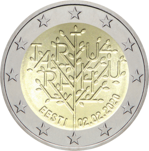2020 Estonia Tartu Peace Treaty 2 euro coin (1)