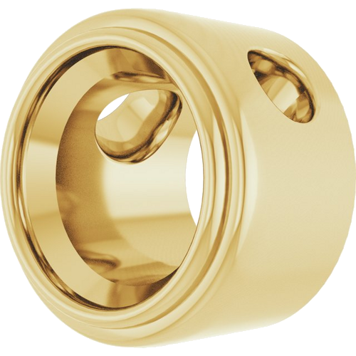 Pakabukas „Bezel-Set Solitaire“ 14k yellow gold Round 5.8mm (2)
