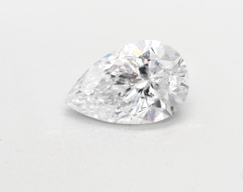 3.4 carat D-SI2 Natūralus Pear Deimantas (1)