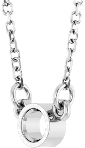 Pakabukas „Bezel-Set Solitaire Birthstone“ 585 Baltojo Aukso Round 3mm (2)