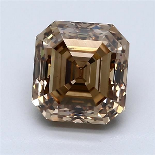 3.56 carat Fancy Dark Yellowish Brown-VS2 Natūralus Emerald Deimantas (1)