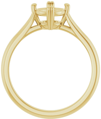 Sužadėtuvių Žiedas „Solitaire“ 585 Geltonojo Aukso Round 6.5mm (2)