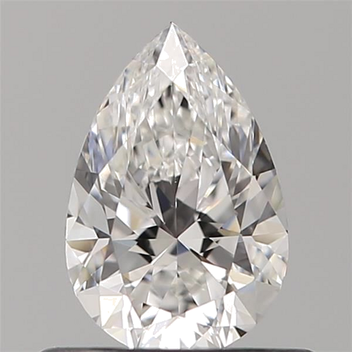 0.5 carat E-VVS2 Natūralus Pear Deimantas (1)