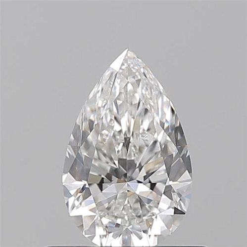 0.55 carat F-VVS2 Natūralus Pear Deimantas (1)