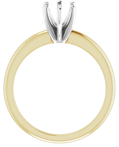 Sužadėtuvių Žiedas „Solitaire“ 585 Baltojo Ir Geltonojo Aukso Pear Shape 9mm x 6mm (2)