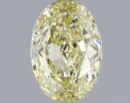 0.51 carat Fancy Light  Yellow-SI1 Natūralus Oval Deimantas (1)
