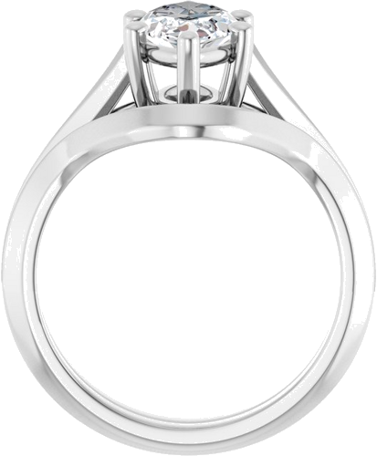 Sužadėtuvių Žiedas „Solitaire Split Shank“ 14k white gold Marquise 12mm x 6mm (7)