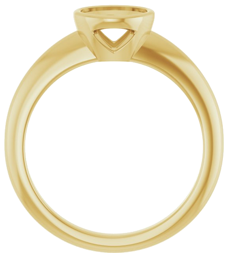 Sužadėtuvių Žiedas „Bezel-Set Solitaire“ 14k yellow gold Round 6.5mm (2)