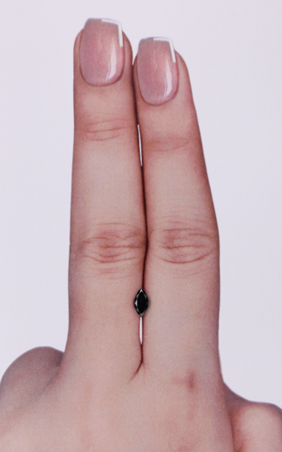 0.24 carat Fancy Black-VVS2 Natūralus Marquise Deimantas (1)